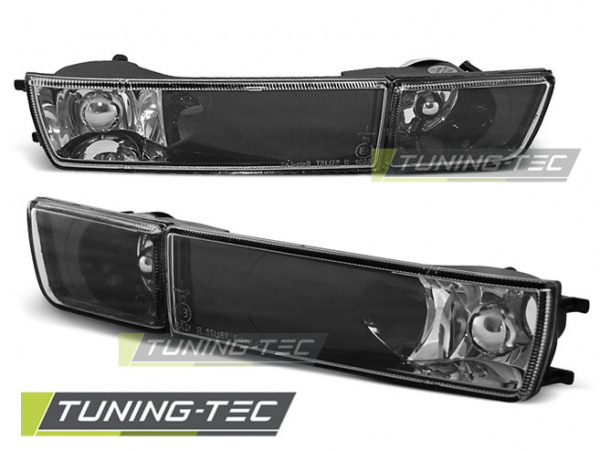 Upgrade Klarglas Frontblinker / Nebelscheinwerfer für VW Golf 3 91-97 / Vento 92-98 schwarz